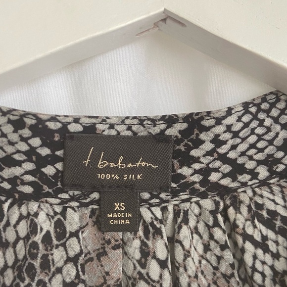 Aritzia Babaton Bennett Snake Print Silk Dress Size XS - Picture 5 of 16